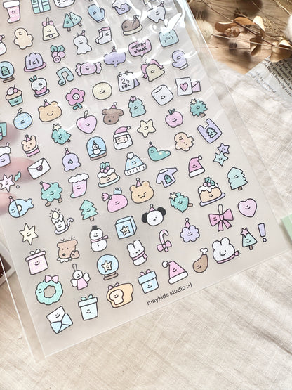 (NEW) Maykids Christmas | Sticker Sheet - 2 designs