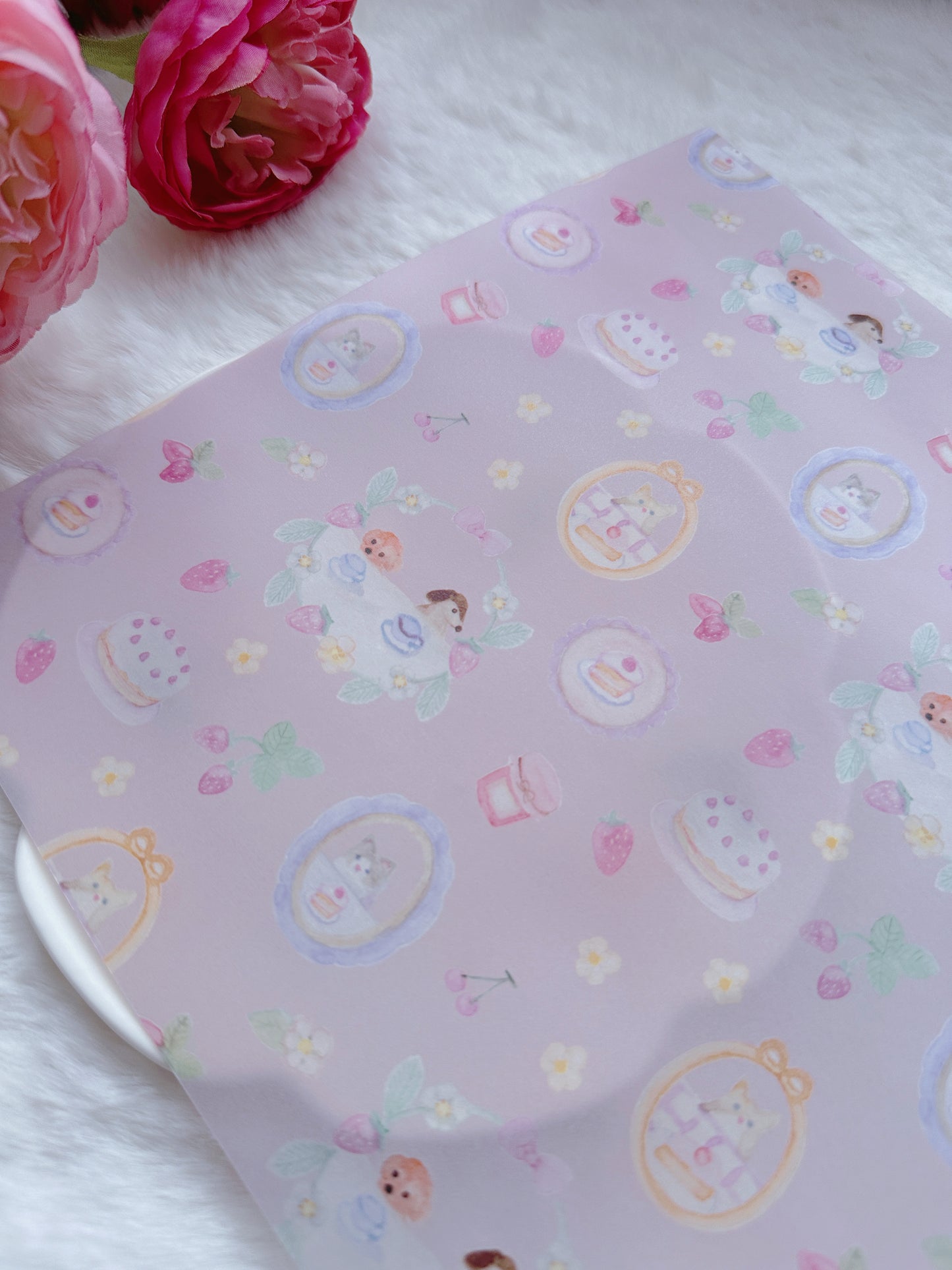 (NEW) Kin.Iro.Hitode Tea Party | A4 Vellum Paper