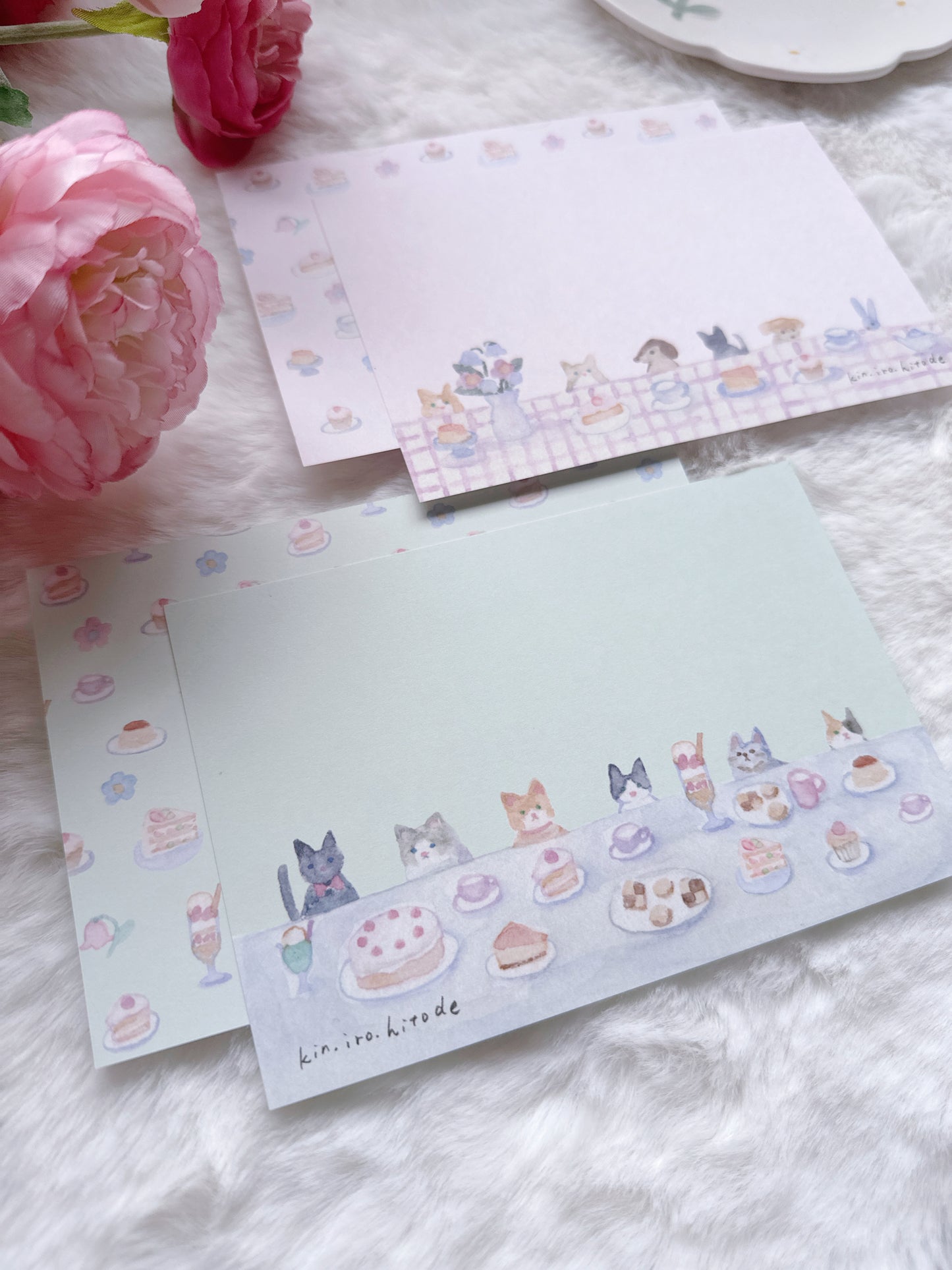 (NEW) Kin.Iro.Hitode - Tea Time with Cuddly Friends | Notepad