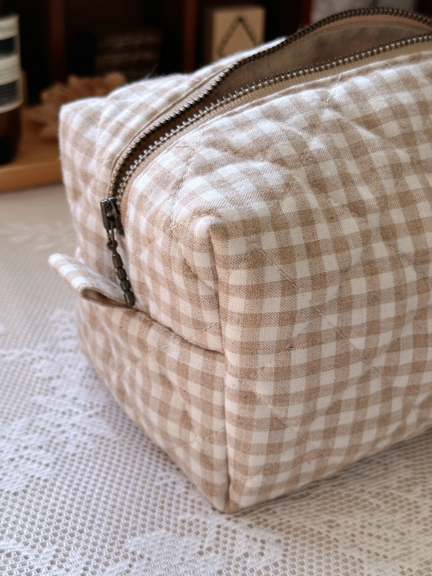 Hopeless Romantic - Honeycomb Heart Make up bag