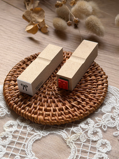 (NEW) Hankodori - Mini Ribbon | Wooden Rubber Stamp