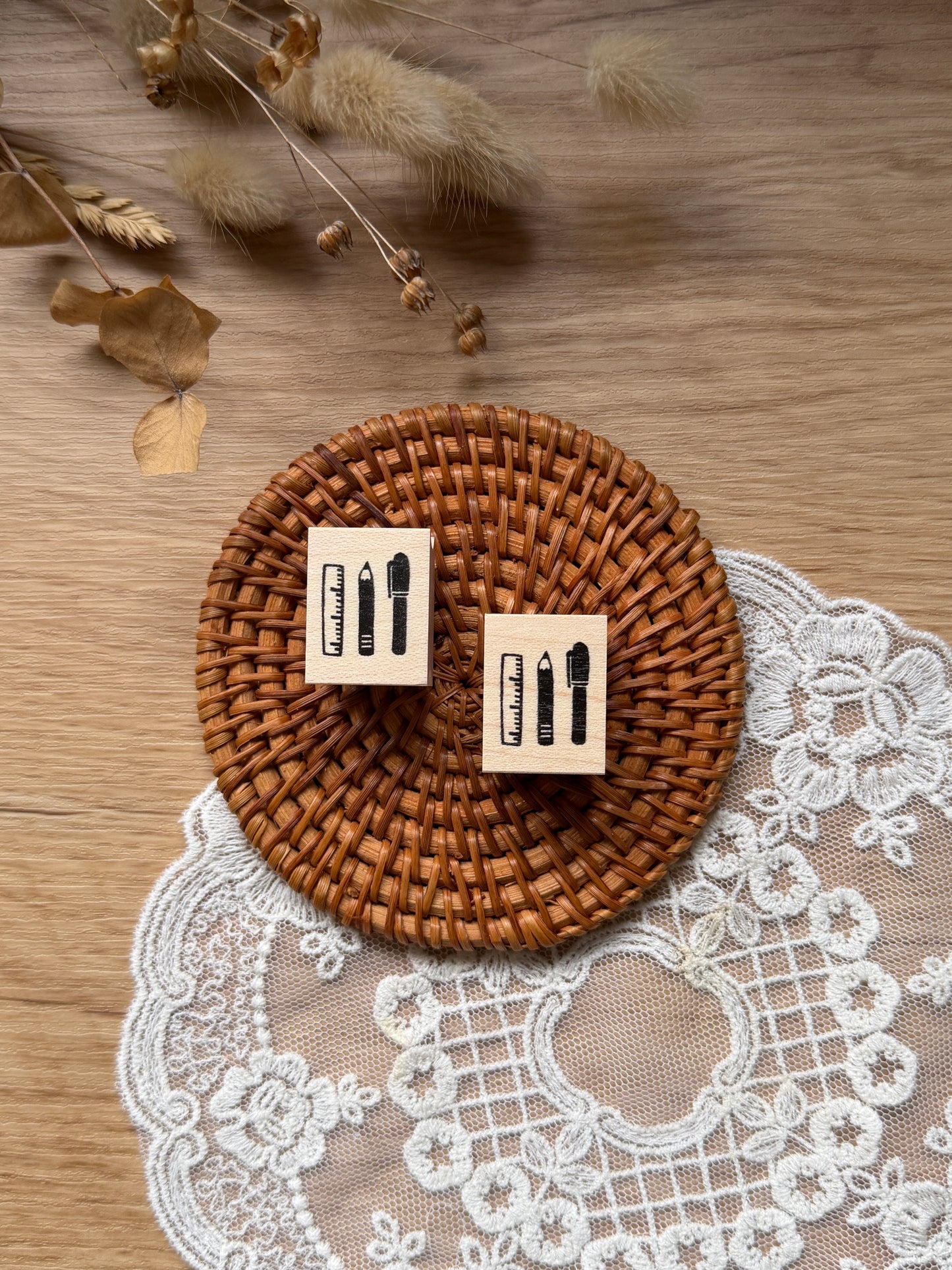 (NEW) Hankodori - Everyday Carry | Wooden Rubber Stamp