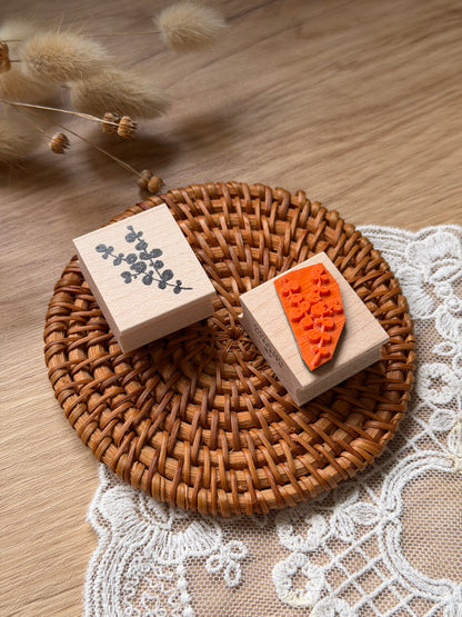 (NEW) Hankodori - Eucalyptus | Wooden Rubber Stamp