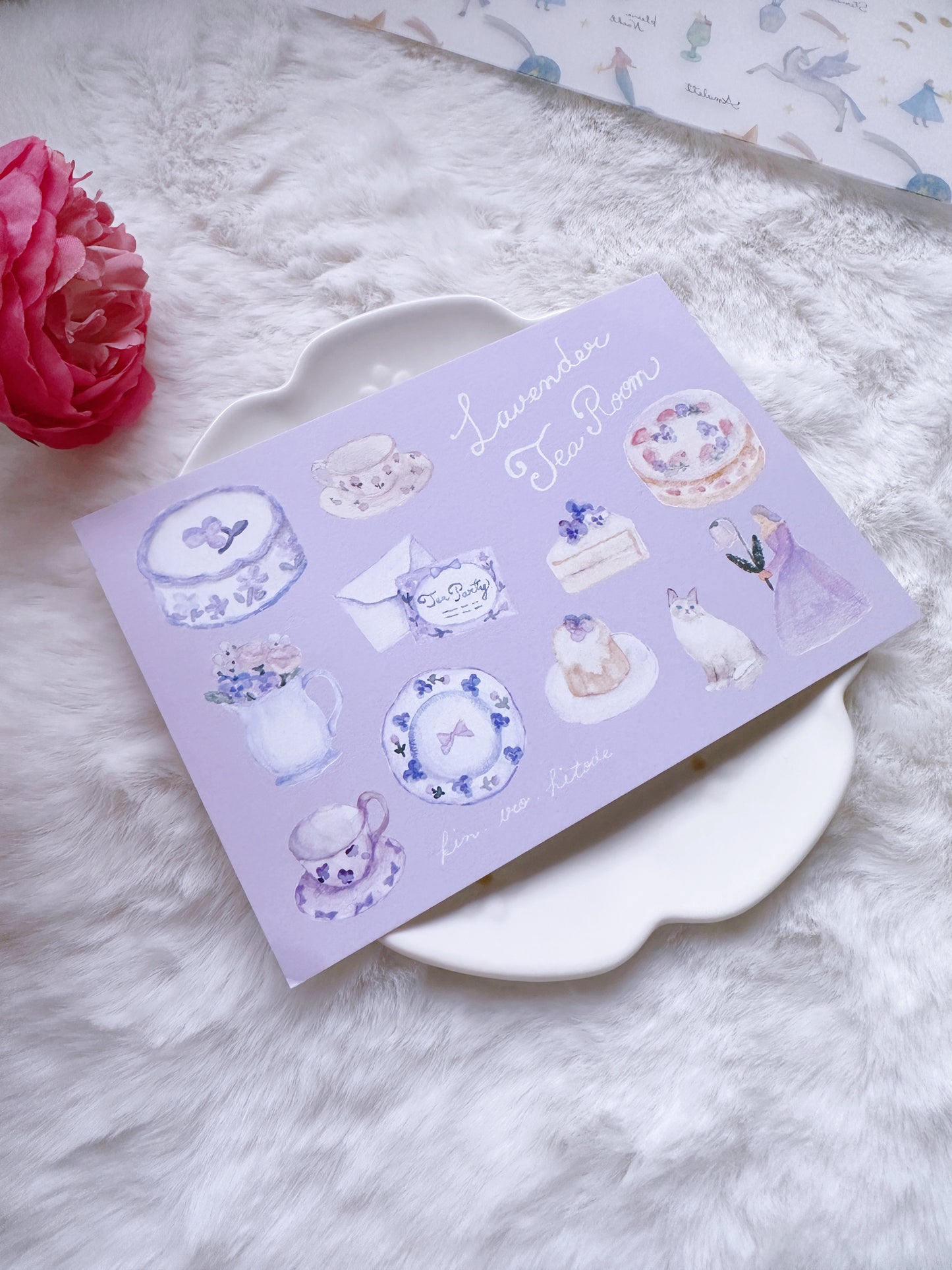 (NEW) Kin.Iro.Hitode Lavender Tea Room | Postcard