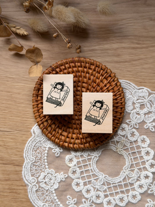 (NEW) Hankodori - Sleep | Wooden Rubber Stamp