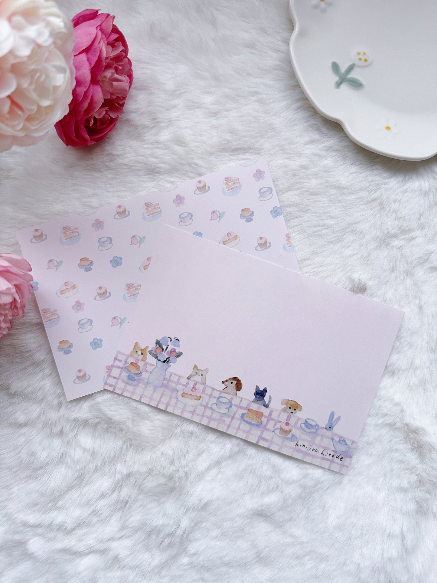 (NEW) Kin.Iro.Hitode - Tea Time with Cuddly Friends | Notepad