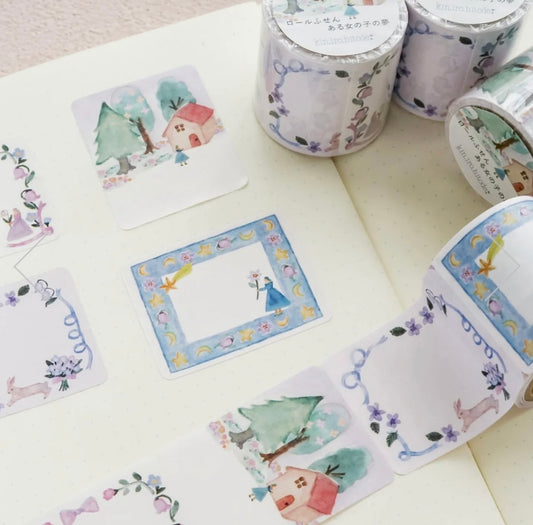 kin iro hidote, sticky notes, storybook, cute, japan, nz, washi tape, fairytale