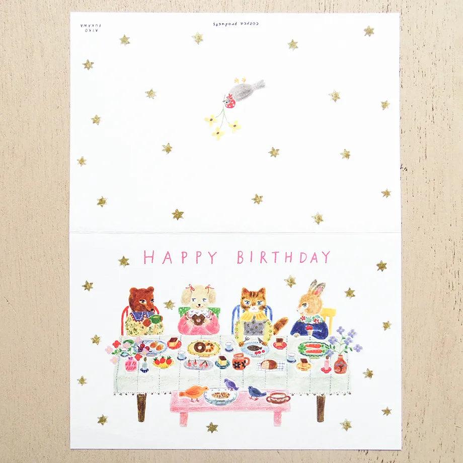 (NEW) Cozyca - Aiko Fukawa Special Day | Gold Foil Birthday Card