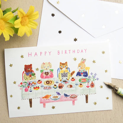 (NEW) Cozyca - Aiko Fukawa Special Day | Gold Foil Birthday Card