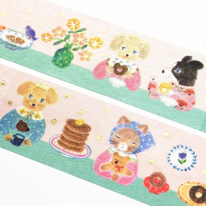 (NEW) Cozyca - Aiko Fukawa Snack Time | Gold Foil Washi Tape