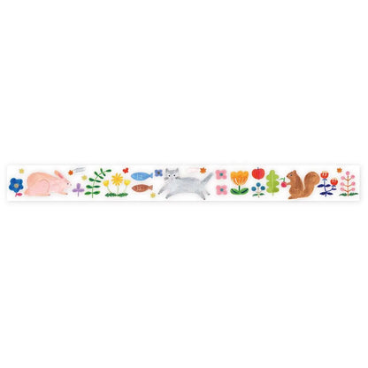 (NEW) Aiko Fukawa Happy Garden | Transparent Washi Tape (8m)