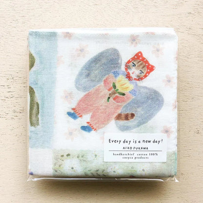 (NEW) Aiko Fukawa Every Day is a New Day | 100% Cotton Handkerchief