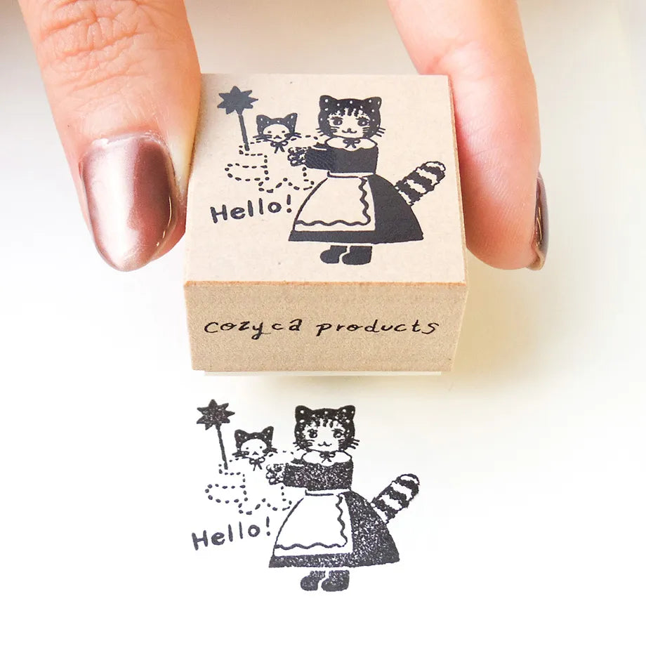 (NEW) Cozyca - Aiko Fukawa Hello | Rubber Stamp