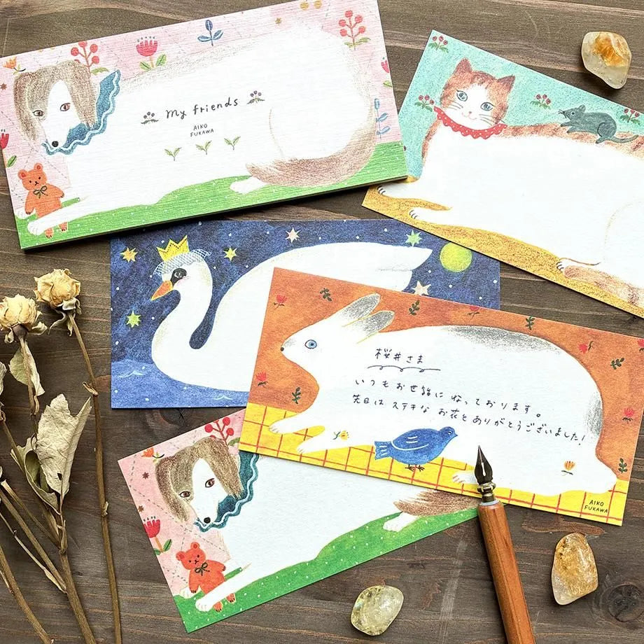 dog, cat, rabbit, animal, swan, cute, notepad, japan, nz, hope and letters