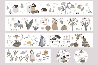 Ivy Snow - At The Farm | PET Tape Stickers