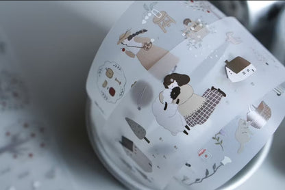 Ivy Snow - At The Farm | PET Tape Stickers