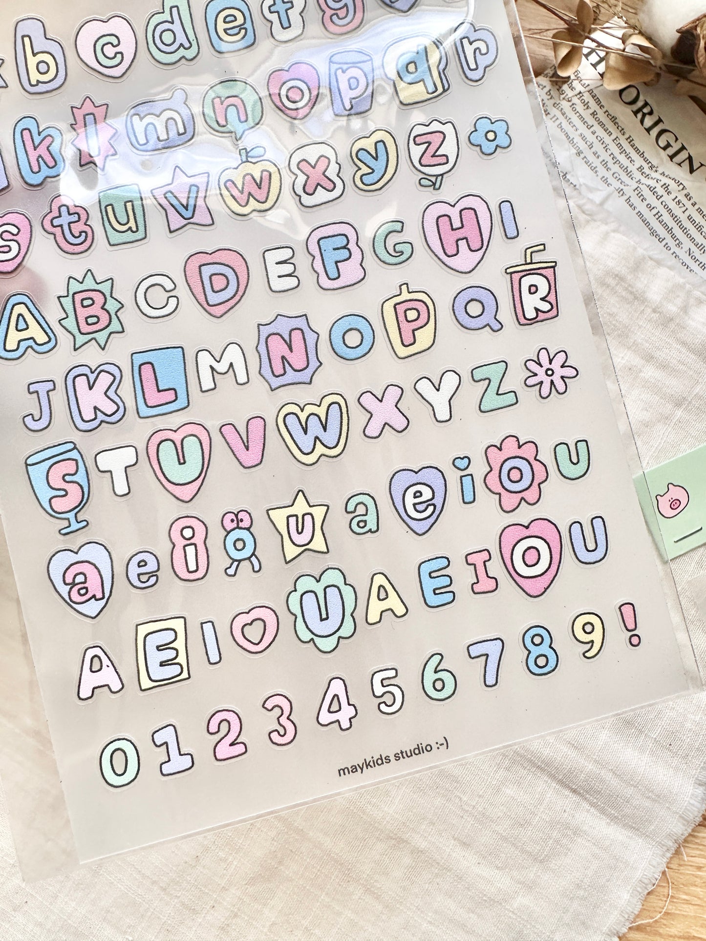 (NEW) Maykids Alphabets 2 | Sticker Sheet