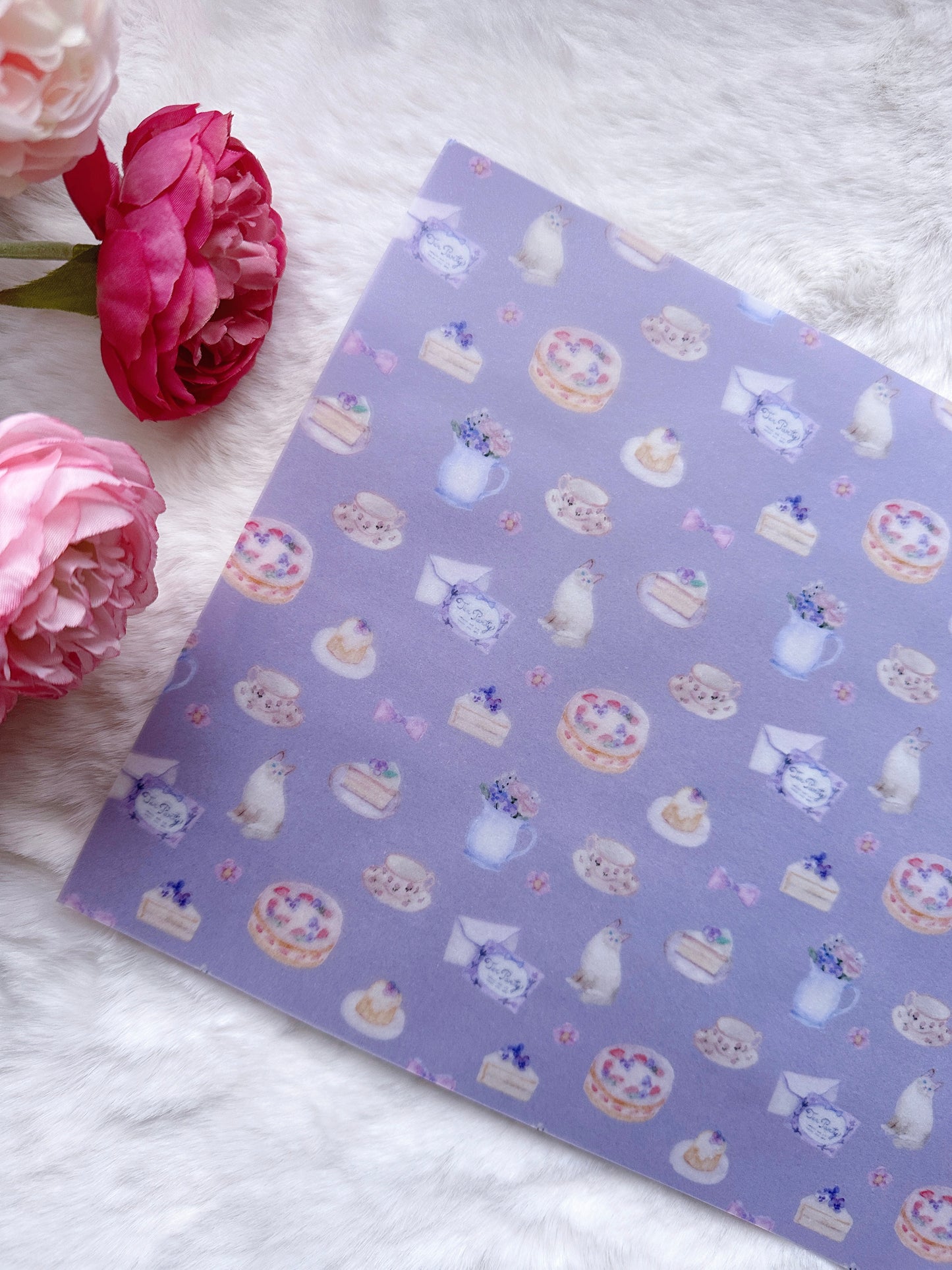 (NEW) Kin.Iro.Hitode Lavender Tea Room | A4 Vellum Paper