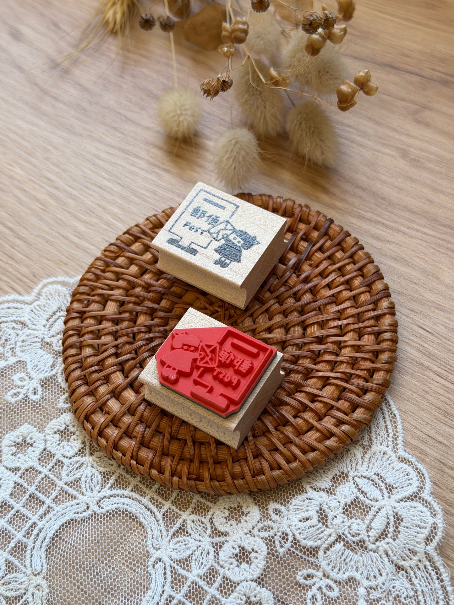 Hankodori - Post For You | Wooden Rubber Stamp