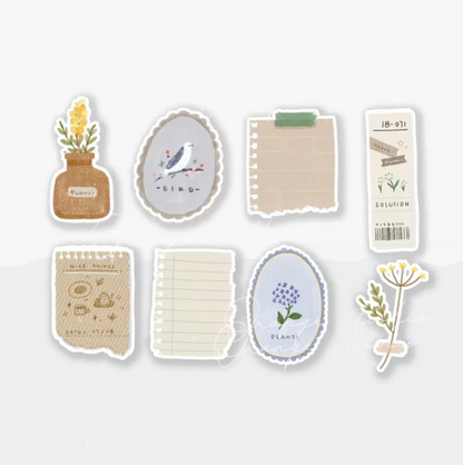 Vintage Botanical | Memo sheets