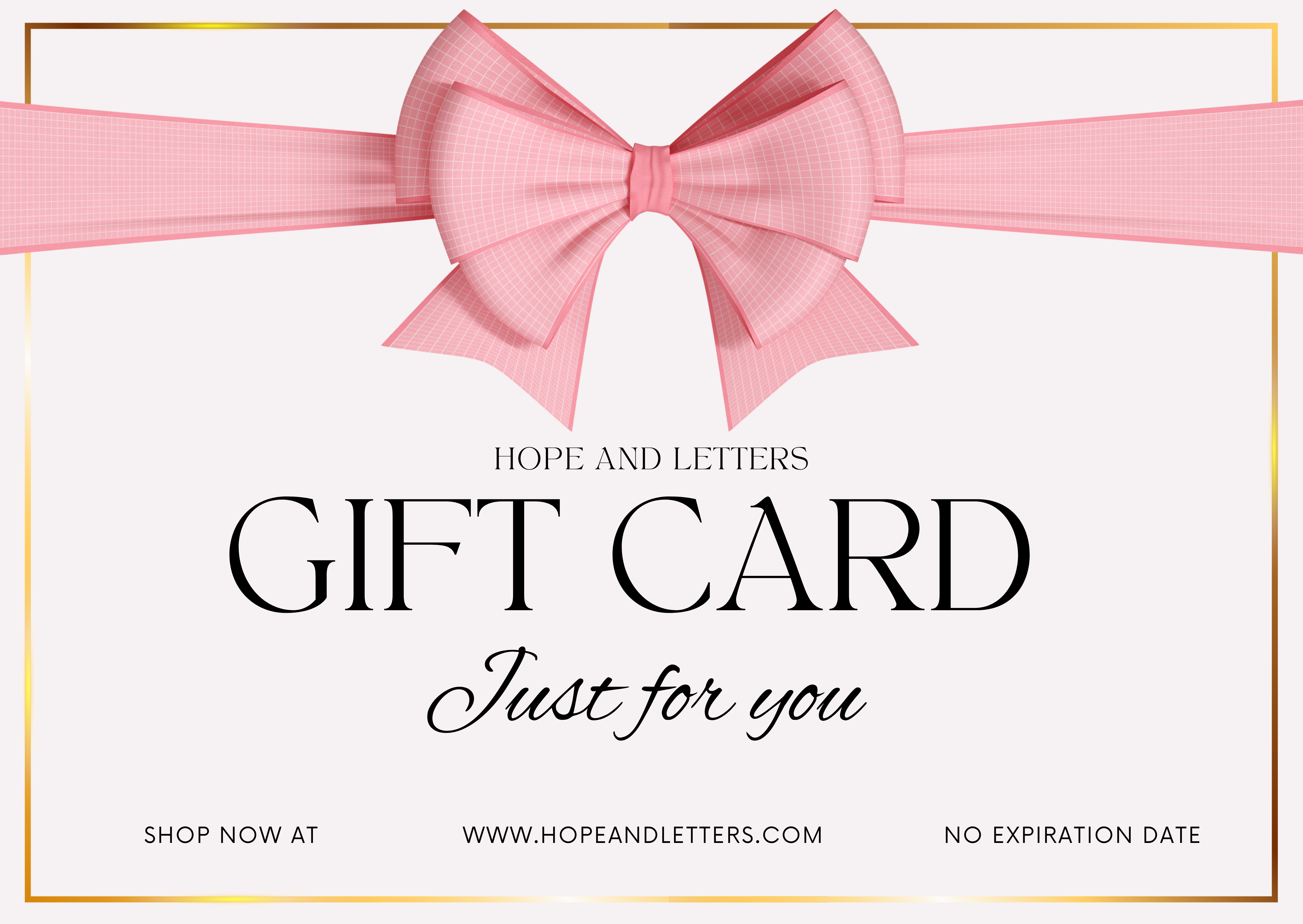 Digital Gift Card – Hope and Letters