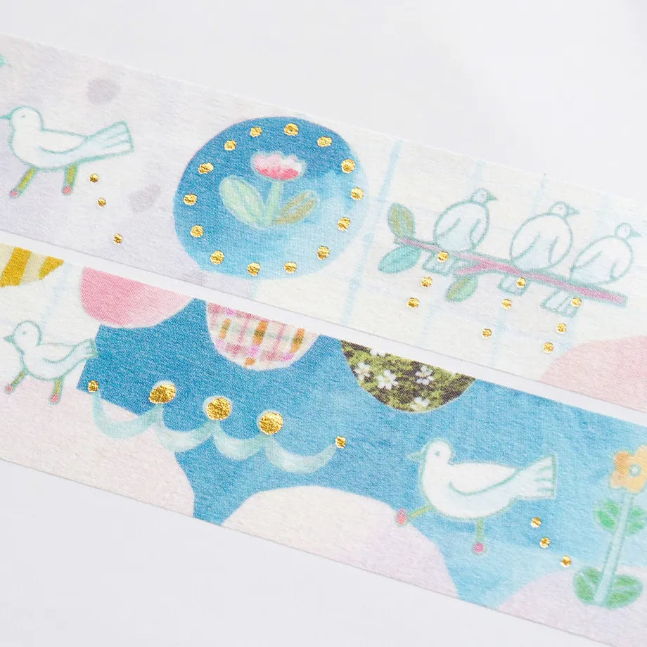 (NEW) Cozyca - Chihiro Sonoda Tori no Otoshimono | Gold Foil Washi Tape