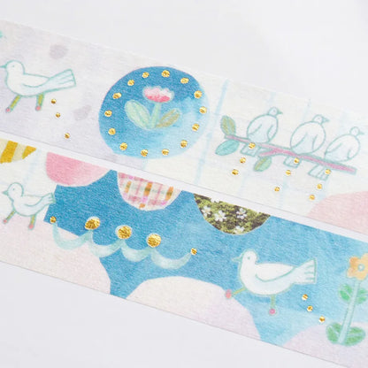(NEW) Cozyca - Chihiro Sonoda Tori no Otoshimono | Gold Foil Washi Tape