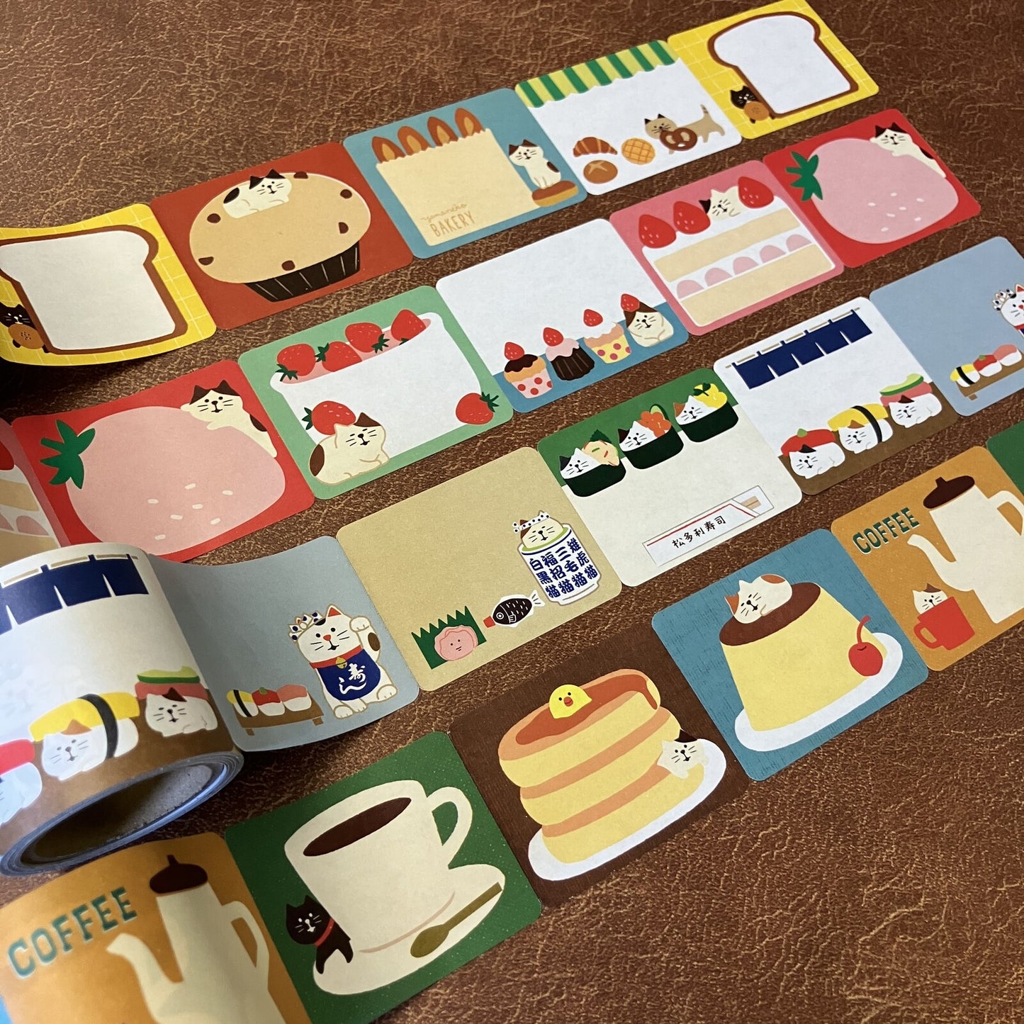 (NEW) Papier Platz x Concombre - Strawberry Fair | Rolled Sticky Notes