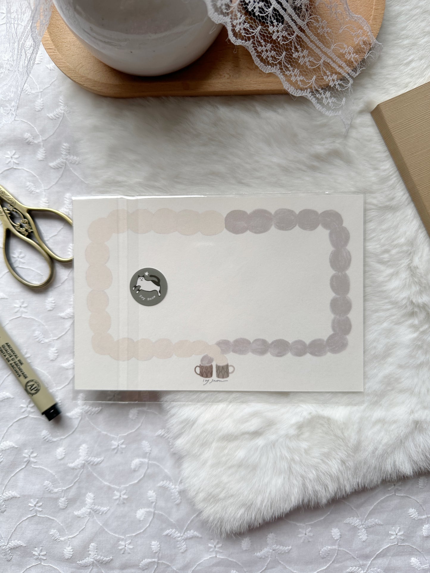 Ivy Snow - Twin’s Tea Time | Postcard