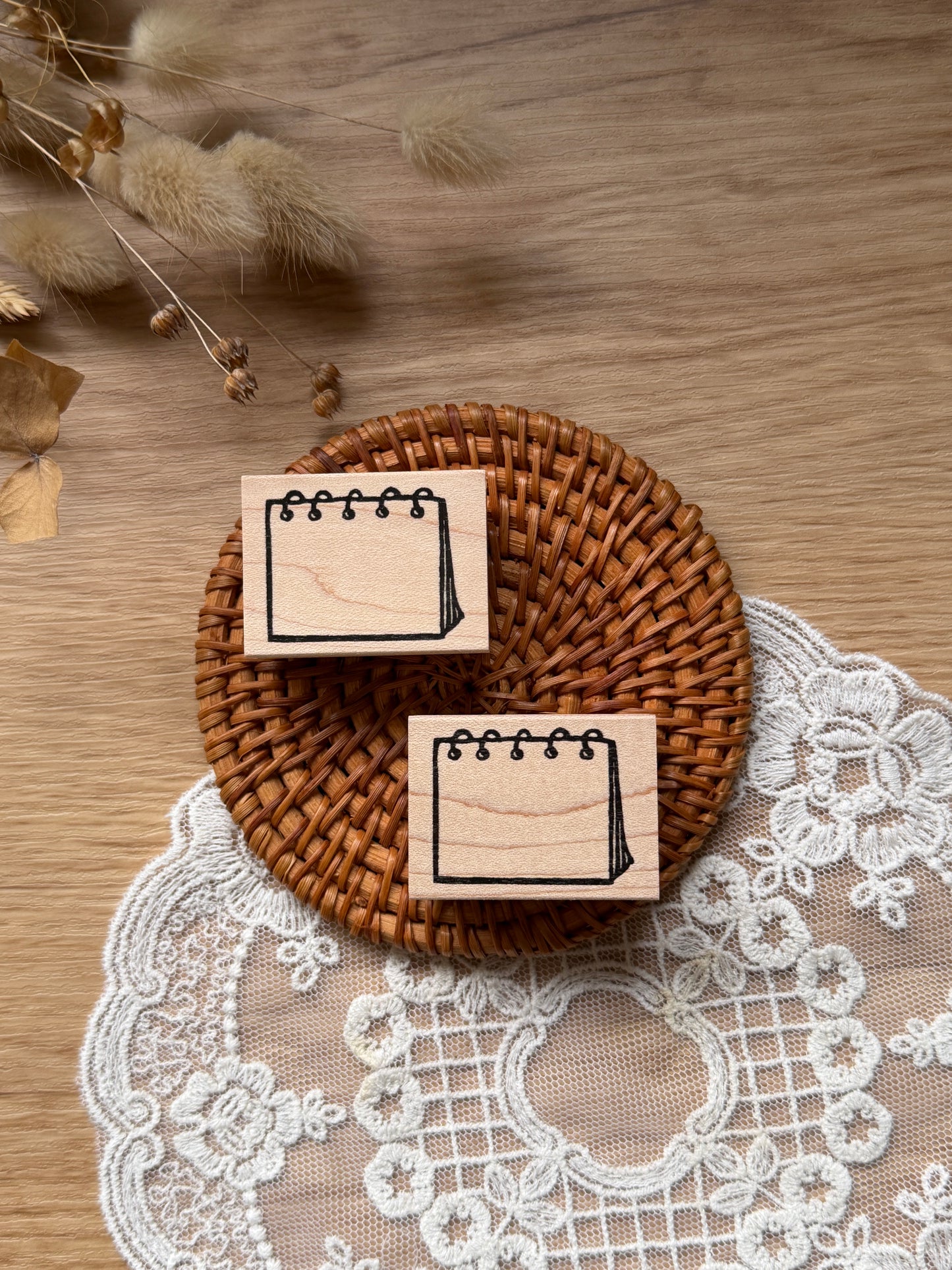 (NEW) Hankodori - Ring note | Wooden Rubber Stamp