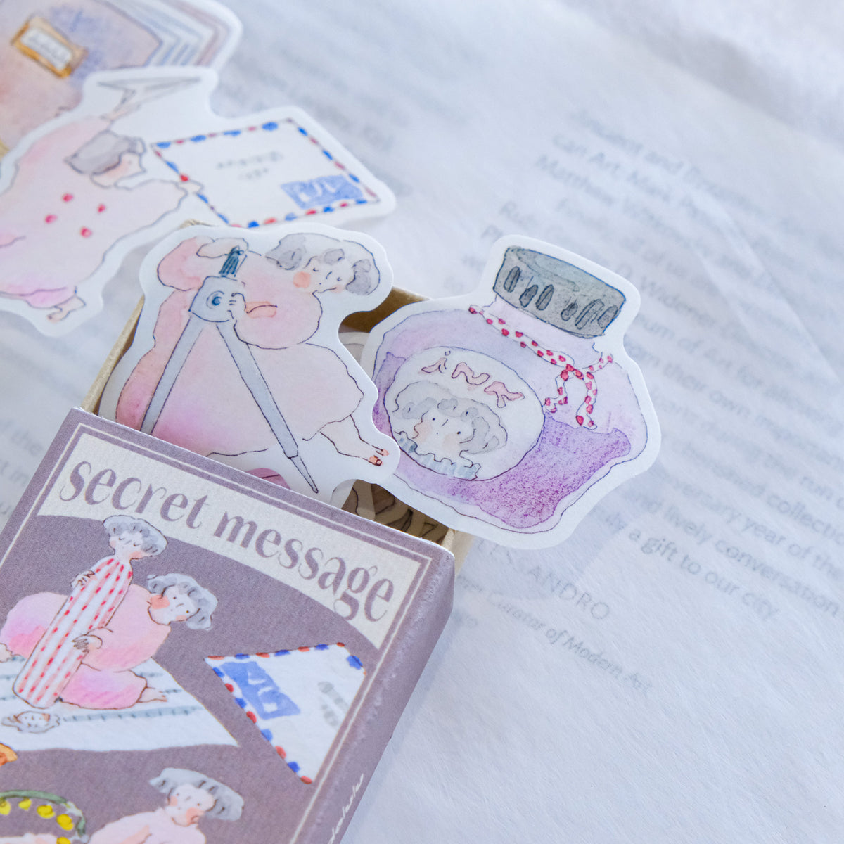 (NEW) Dodolulu - Secret Message | Matchbox Flake Stickers