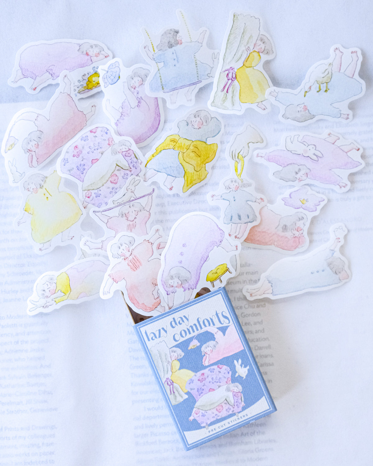 (NEW) Dodolulu - Lazy Day Comforts | Matchbox Flake Stickers