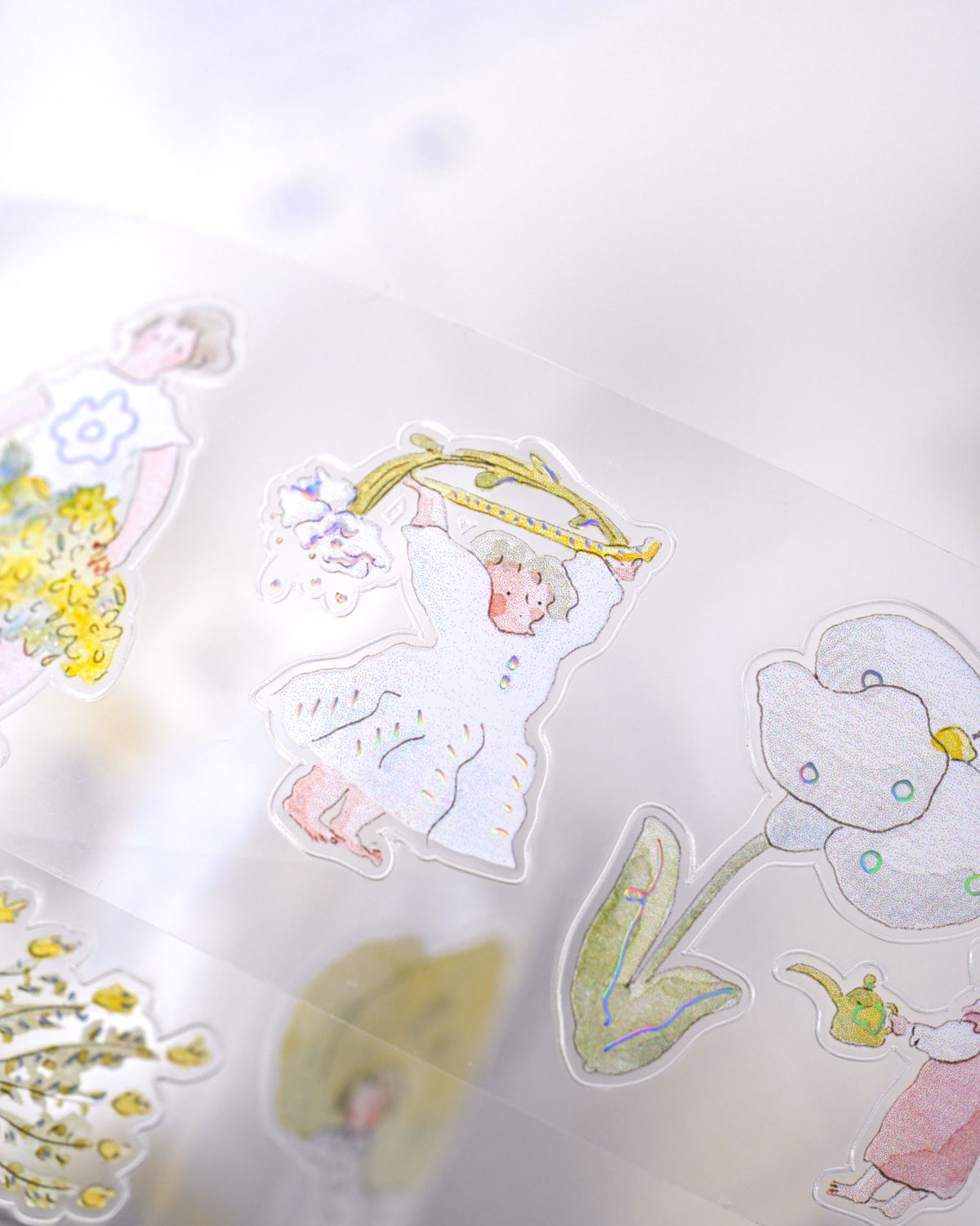 (NEW) Dodolulu - Doremi. Nestled in Green  | Pre-Cut Foil PET Tape Stickers