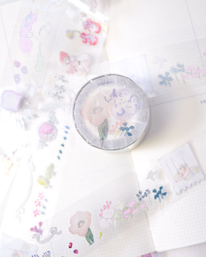 (NEW) Dodolulu - Doremi. When Birds Sing  | Pre-Cut PET Tape Stickers