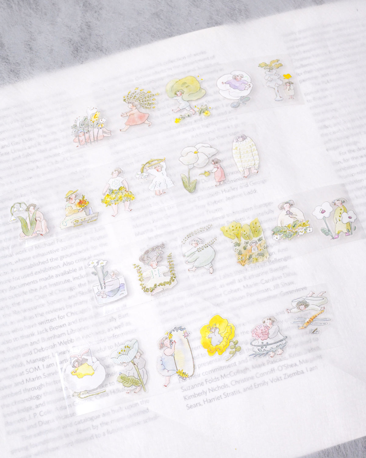 (NEW) Dodolulu - Doremi. Nestled in Green  | Pre-Cut Foil PET Tape Stickers