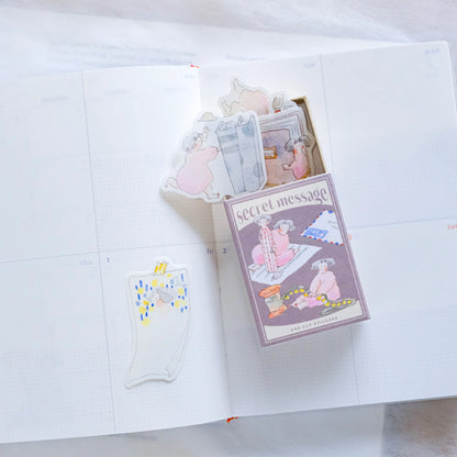 (NEW) Dodolulu - Secret Message | Matchbox Flake Stickers