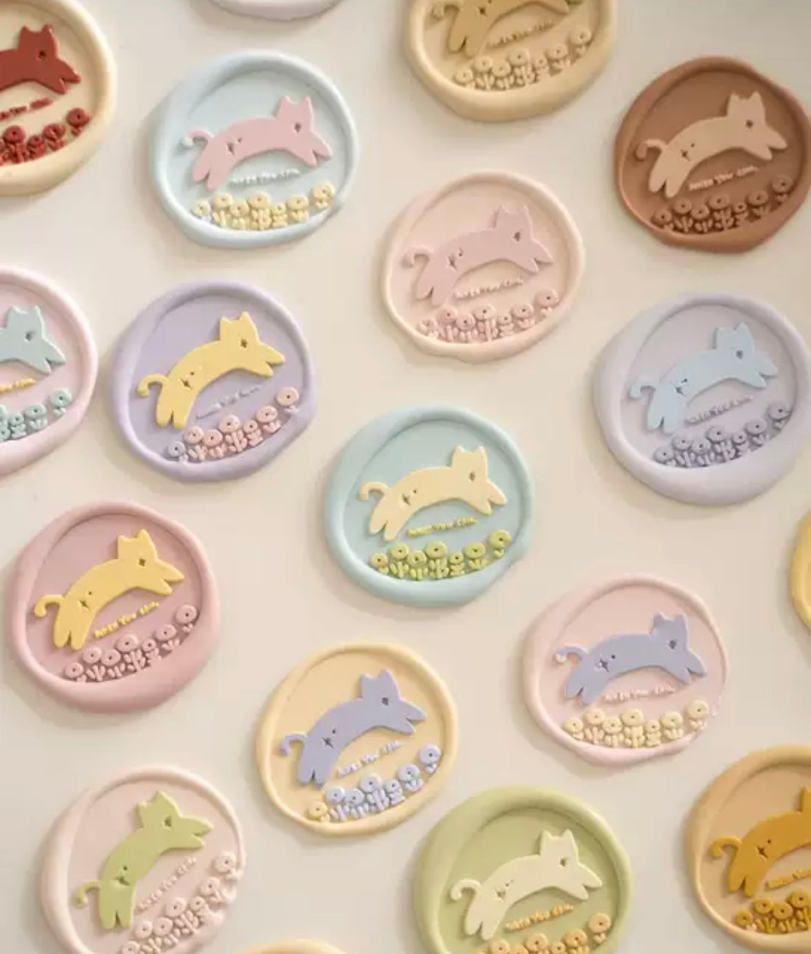 Macaron Wax Seal Beads (with box) - 10 colors