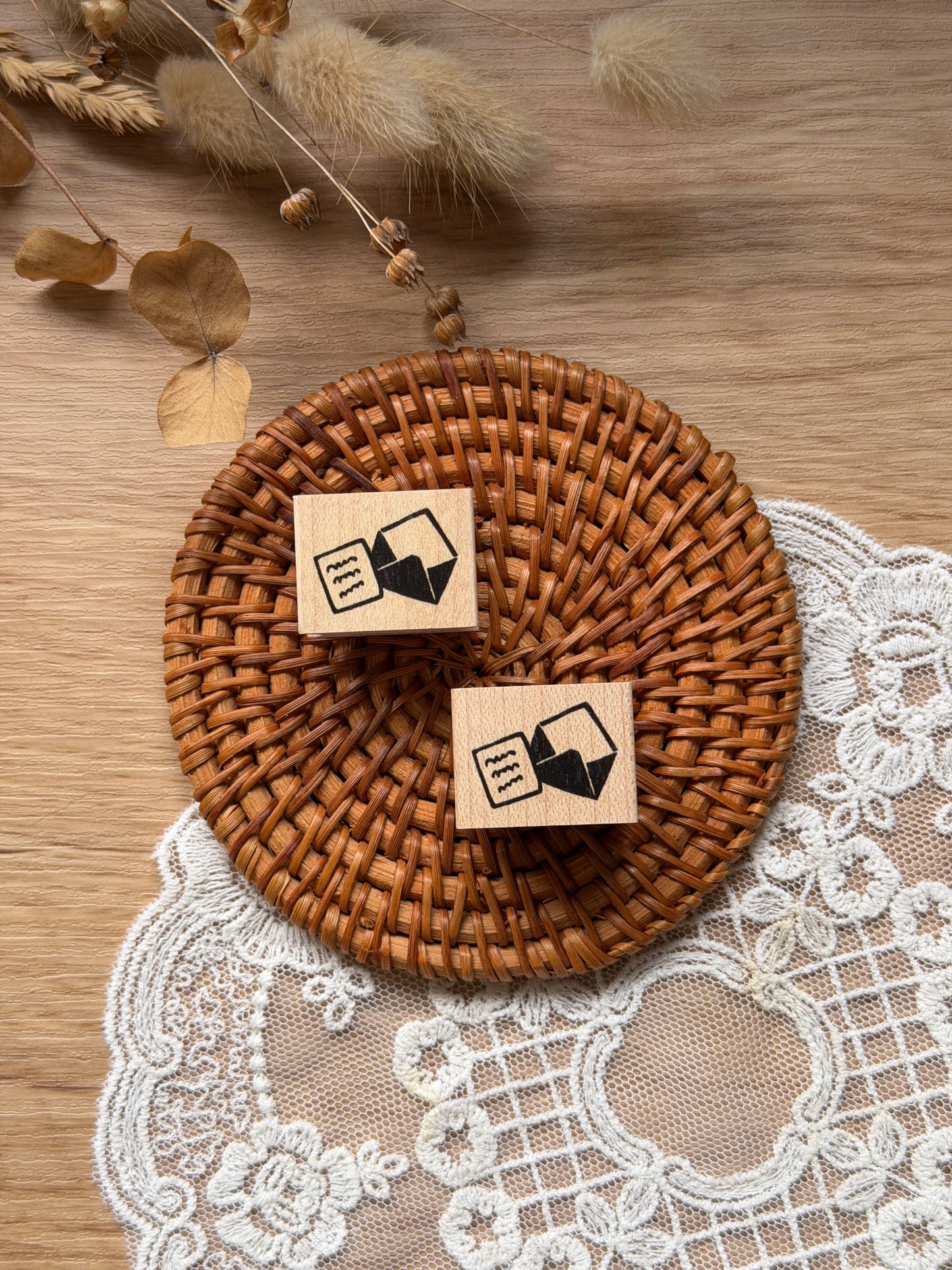 (NEW) Hankodori - Letter Set | Wooden Rubber Stamp