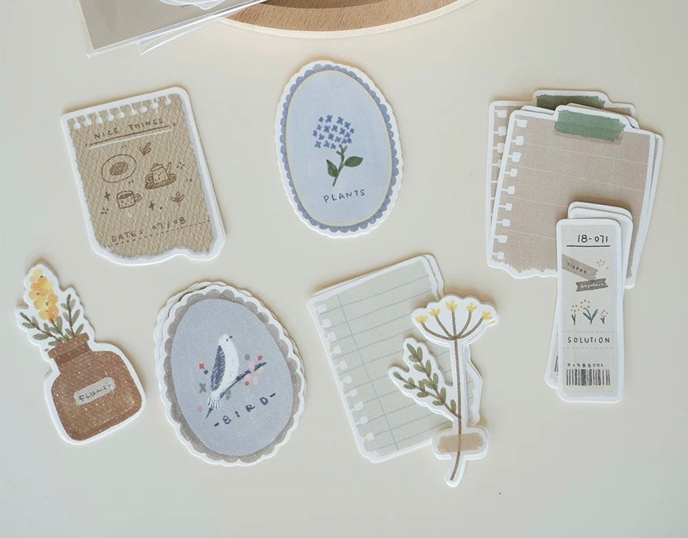 Vintage Botanical | Memo sheets
