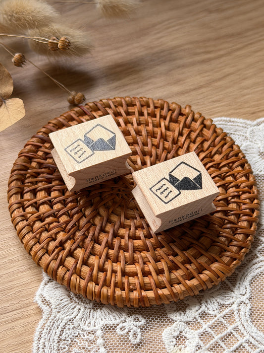 (NEW) Hankodori - Letter Set | Wooden Rubber Stamp
