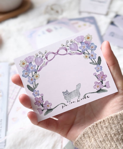 (NEW) Kin.Iro.Hitode - Cat and wreath | Notepad