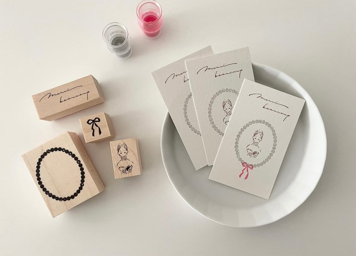 Ribbon | Wooden Rubber Stamp