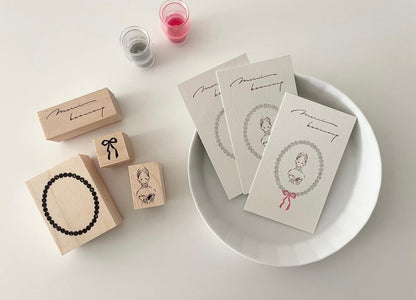 Ribbon | Wooden Rubber Stamp