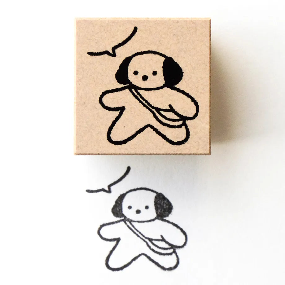 dog, walking, cute, bag, stamp, hope and letters, nz, japan, wooden, journal
