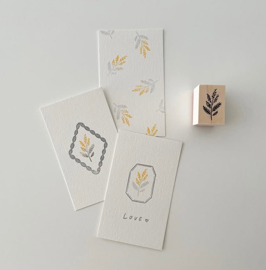 Aesthetic Frame | Wooden Rubber Stamp