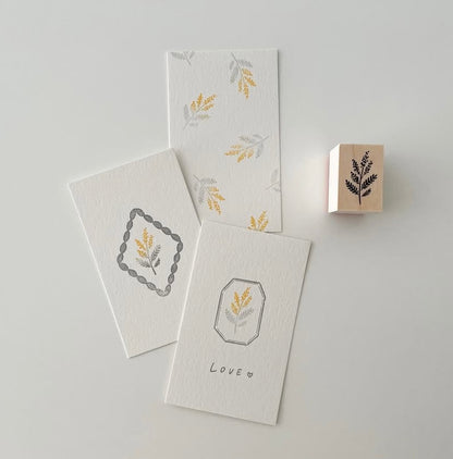 Aesthetic Frame | Wooden Rubber Stamp