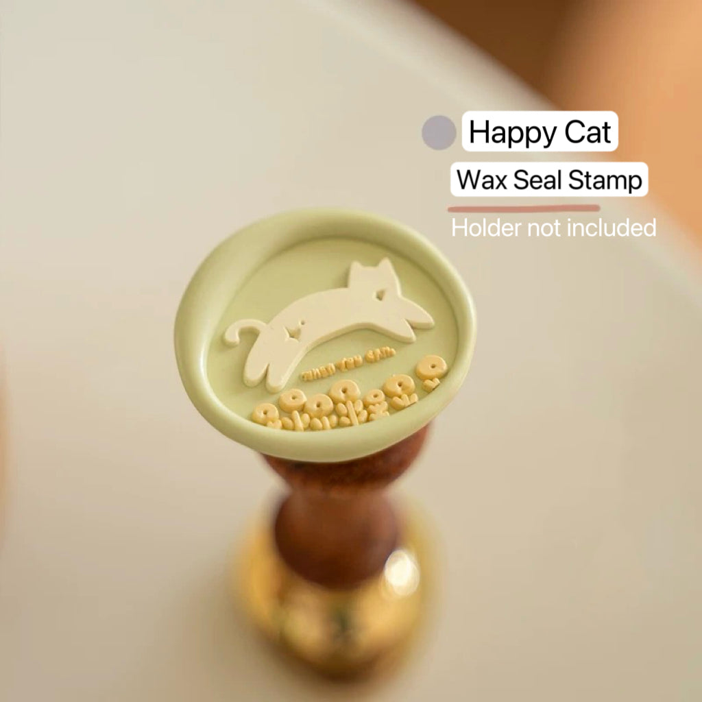 Wax seal stamp, cat, cute, animal, stamp