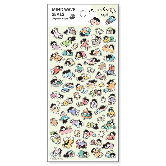 (NEW) Mindwave original A lazy day off | Sticker Sheet