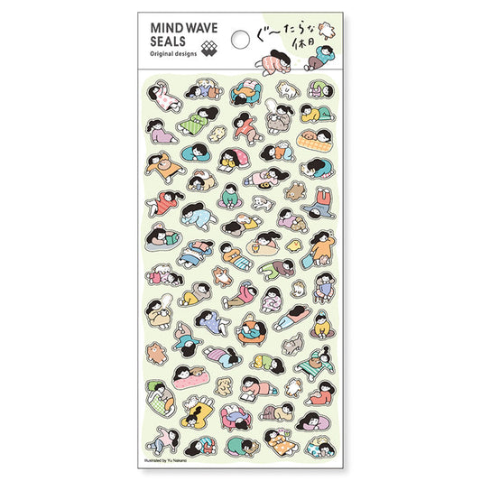 (NEW) Mindwave original A lazy day off | Sticker Sheet