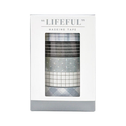 checkers, washi tape, Japan, nz, New Zealand, Mind Wave, cute, lifefull, monotone, black, white